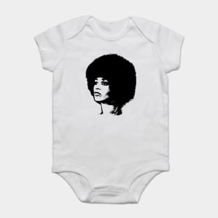 Angela Davis Pop Art Portrait Baby Bodysuit